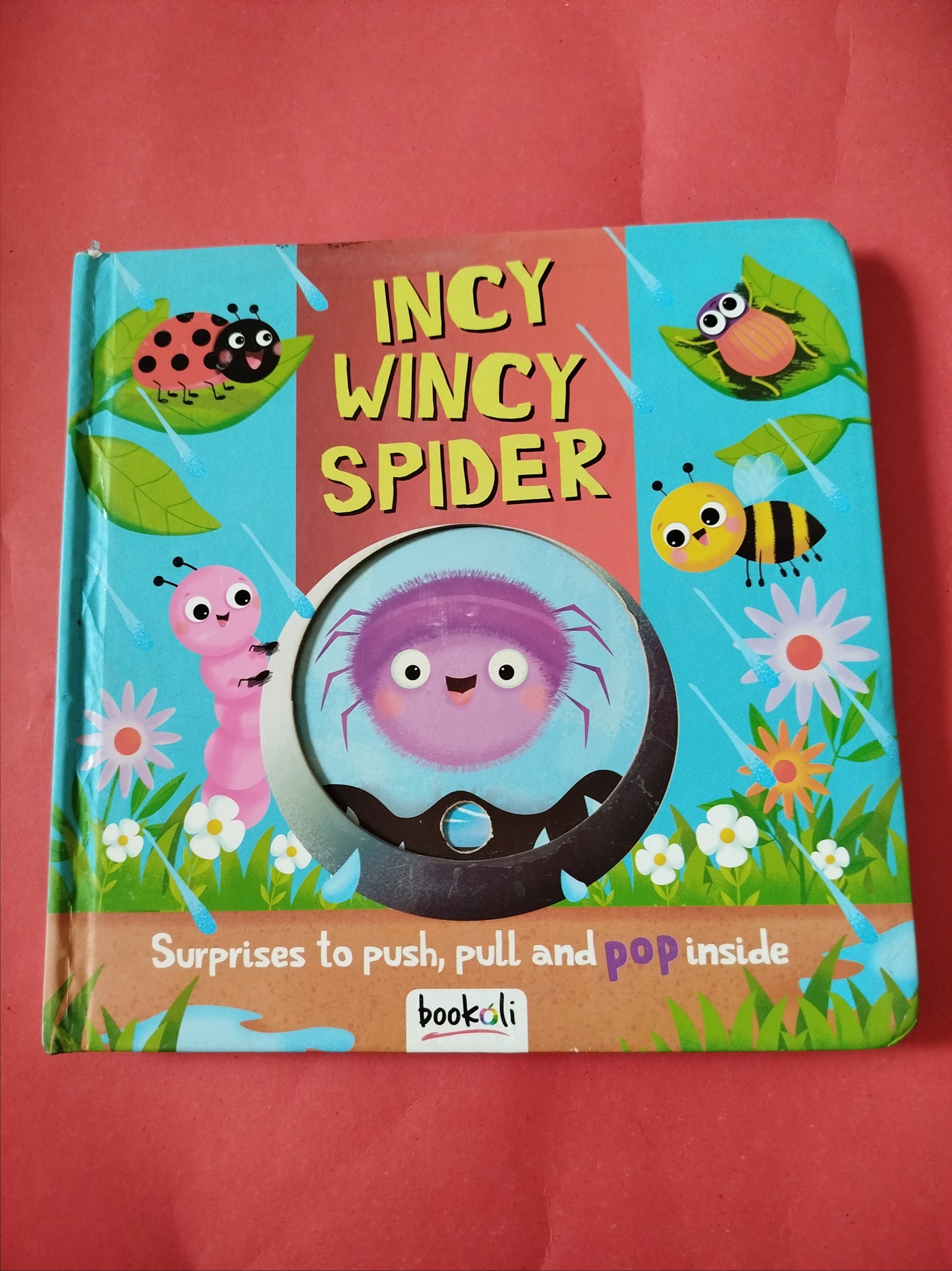 Incy Wincy Spider - push, pull and pop inside