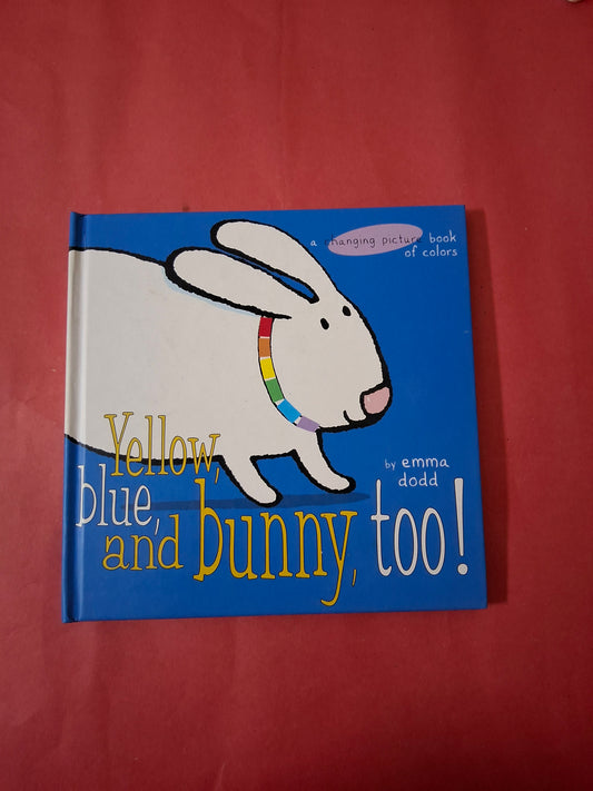 Yellow, blue, and bunny, too