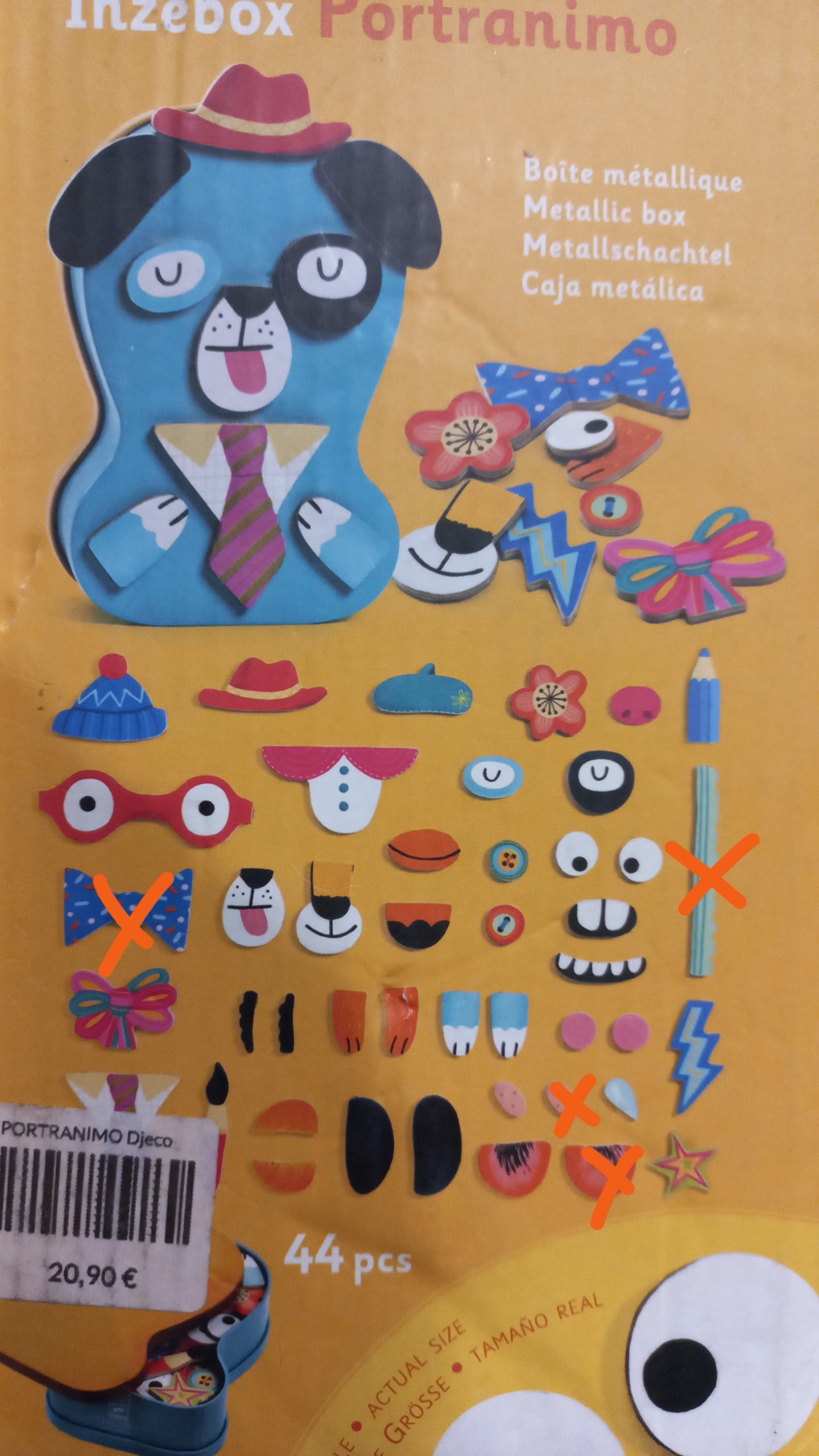 Djeco wooden magnetic game